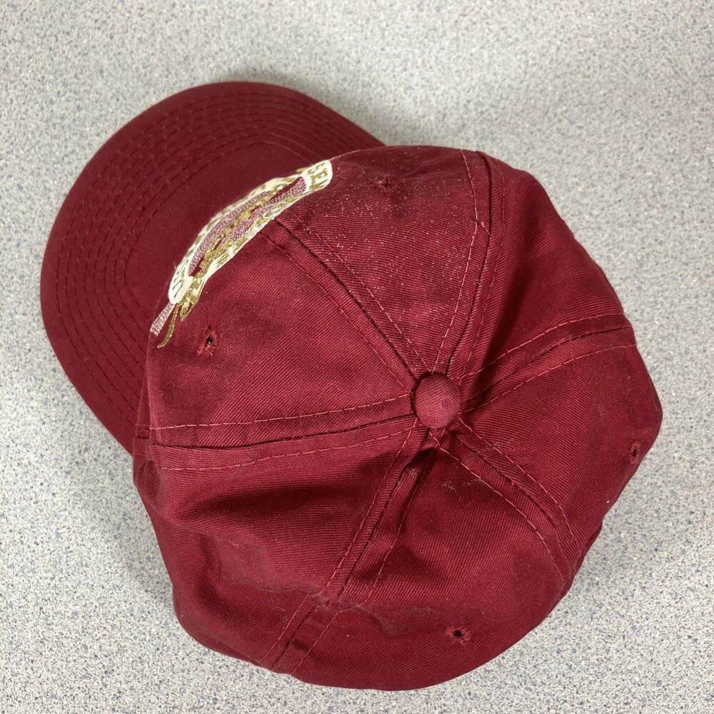 Vtg Retro FSU Hat Cap Spellout Florida State Seminoles Big Logo Noles Snapback - Picture 7 of 12
